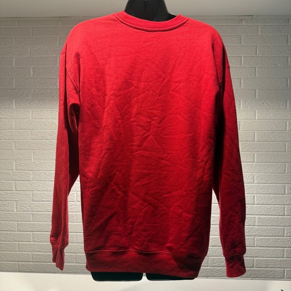 Disney Minnie Mouse Red Graphic Print Crew Neck Sweatshirt Pullover - Picture 2 of 3